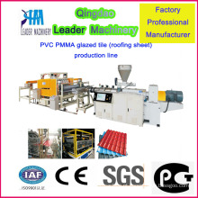 Linha / máquina de produção de telha plástica de PVC PMMA